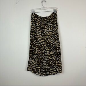 Buddy Love | Animal Print Button Front Midi Length Skirt Size Large